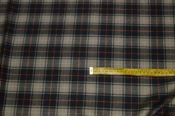 TESSUTO TARTAN SCOZZESE LANA NOCCIOLA