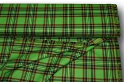 TESSUTO TARTAN SCOZZESE LANA VERDE 363