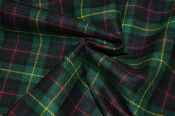 TESSUTO TARTAN SCOZZESE LANA BLU VERDE 0015