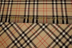 TESSUTO TARTAN SCOZZESE LANA BEIGE