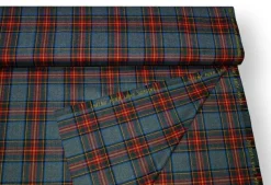 TESSUTO TARTAN SCOZZESE LANA GRIGIO MEDIO
