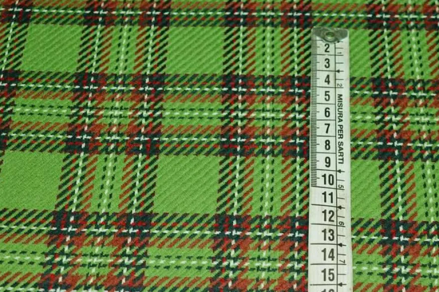 TESSUTO TARTAN SCOZZESE VERDE