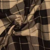 TESSUTO TARTAN STREATCH BEIGE NERO
