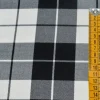 TESSUTO TARTAN STREATCH BIANCO NERO