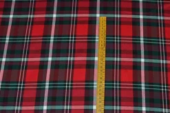 TESSUTO TARTAN STREATCH ROSSO NERO 822