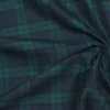 TESSUTO TARTAN STREATCH VERDE/BLU