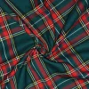 TESSUTO TARTAN STREATCH VERDONE ROSSO