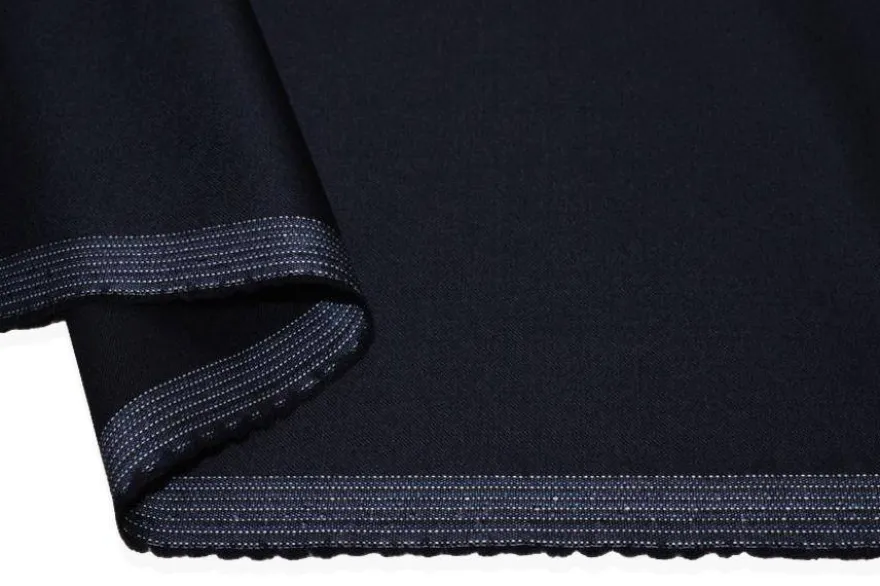 TESSUTO TASMANIA LANA STRETCH BLU CLASSICO