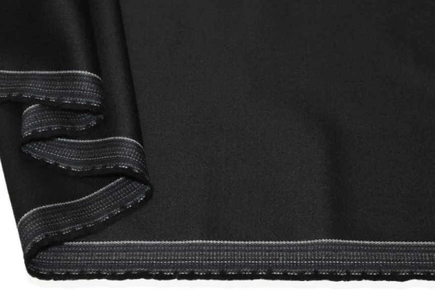 TESSUTO TASMANIA LANA STRETCH NERO