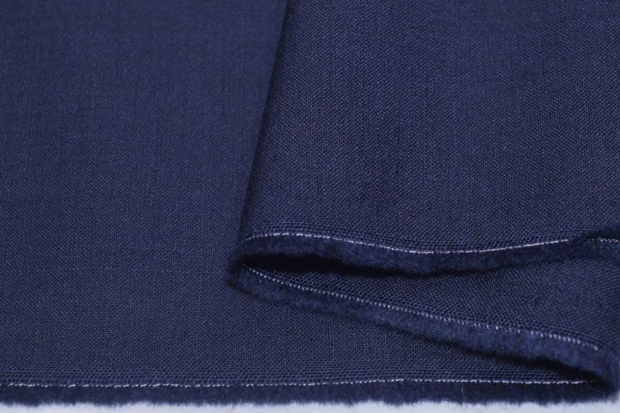 TESSUTO TASMANIA LANA STRETCH BLU CLASSICO