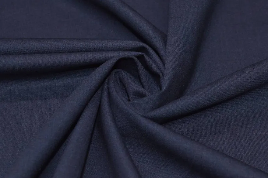 TESSUTO TASMANIA LANA STRETCH BLU CLASSICO