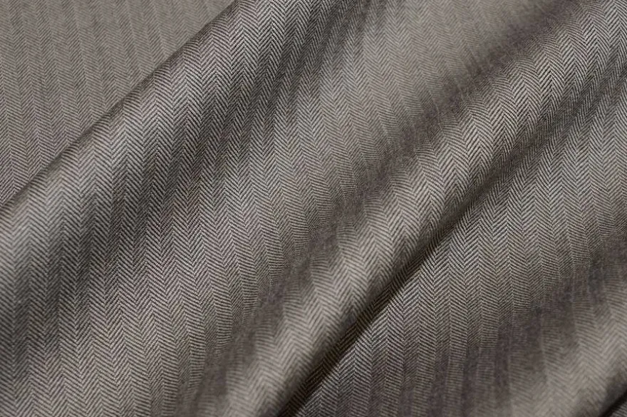 TESSUTO TASMANIA PURA LANA SPINATINO GRIGIO