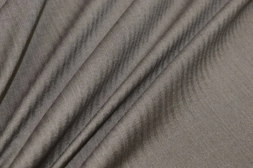 TESSUTO TASMANIA PURA LANA SPINATINO GRIGIO