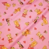 TESSUTO TELA PURO COTONE ORSETTO ROSA