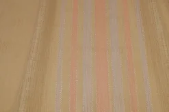 TESSUTO TENDA BEIGE RIGATO ROSA
