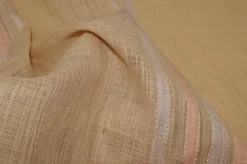 TESSUTO TENDA BEIGE RIGATO ROSA