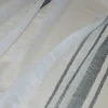 TESSUTO TENDA CON INSERTI GEOMETRICI GRIGI