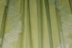 TESSUTO TENDA CON RICAMO FILL COUPE FLOREALE VERDE