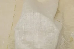 TESSUTO TENDA CON RICAMO FLOREALE