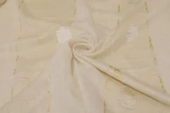 TESSUTO TENDA CON RICAMO FLOREALE