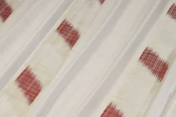 TESSUTO TENDA CON RICAMO ROSSO