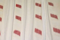 TESSUTO TENDA CON RICAMO ROSSO