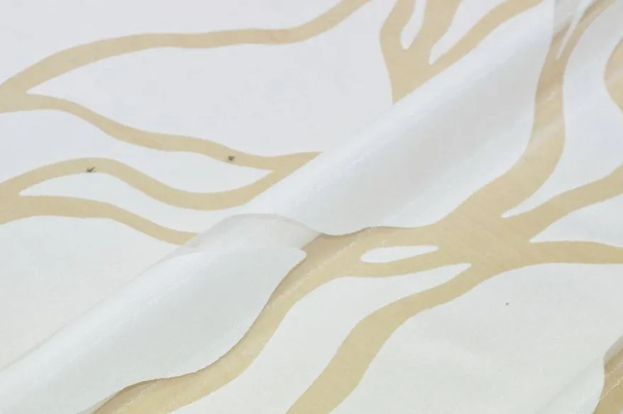TESSUTO TENDA DEVOREH DISEGNO FLAME COLOR NATURALE