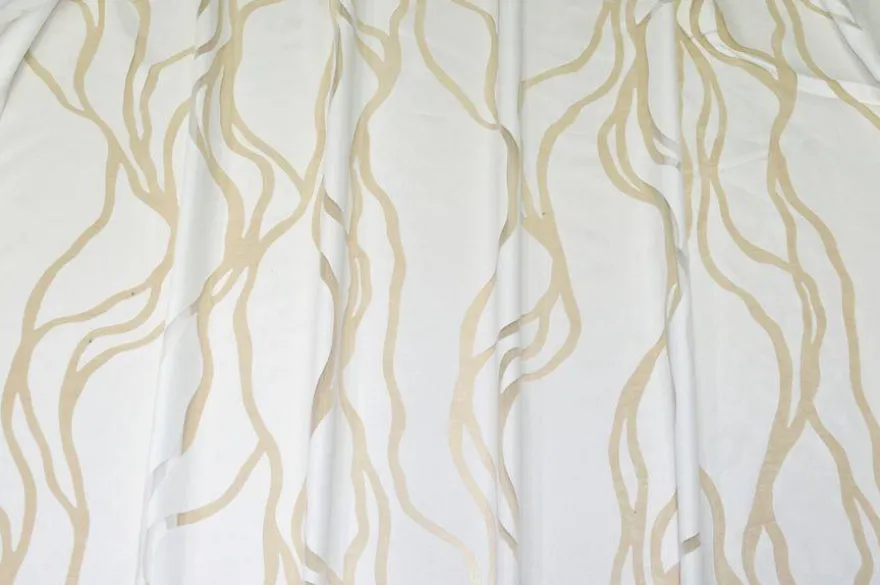 TESSUTO TENDA DEVOREH DISEGNO FLAME COLOR NATURALE