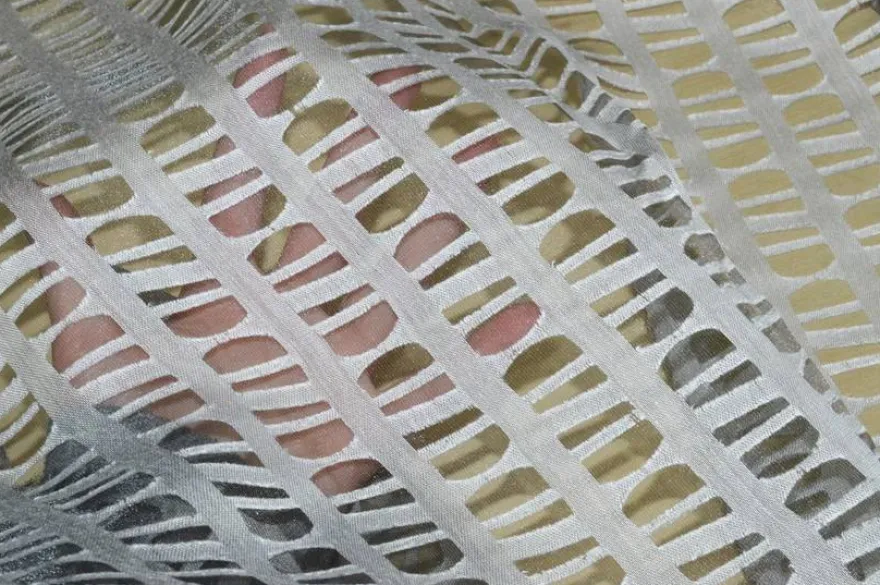 TESSUTO TENDA DEVOREH EFFETTO MOSAICO GRIGIA