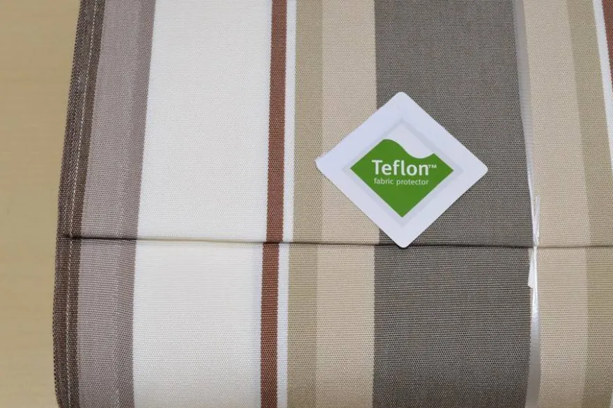 TESSUTO TENDA ESTERNO ALTEZZA CM 280 RIGHE TORTORA