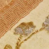 TESSUTO TENDA ESTER ORGANZA ARANCIO CON FIORE FILL COUPE