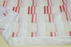 TESSUTO TENDA FANTASIA GEOMETRICA ROSSA