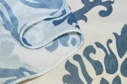 TESSUTO TENDA FANTASIA MEDAGLIONE BLU
