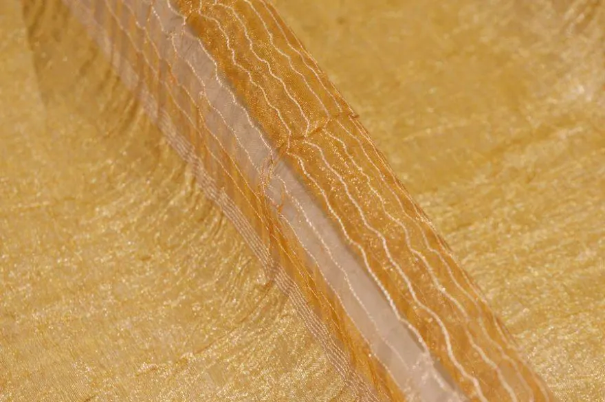TESSUTO TENDA FASCIATO GIALLO ORO
