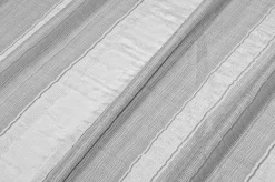 TESSUTO TENDA FASCIATO GRIGIO CON FILO LUREX ARGENTO