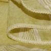 TESSUTO TENDA MISTO LINO ORGANZA STROPICCIATA VERDE ACIDO