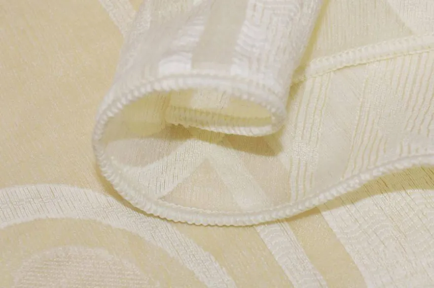 TESSUTO TENDA ORGANZA CERCHIO AVORIO