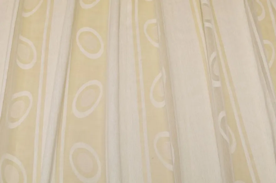 TESSUTO TENDA ORGANZA CERCHIO AVORIO