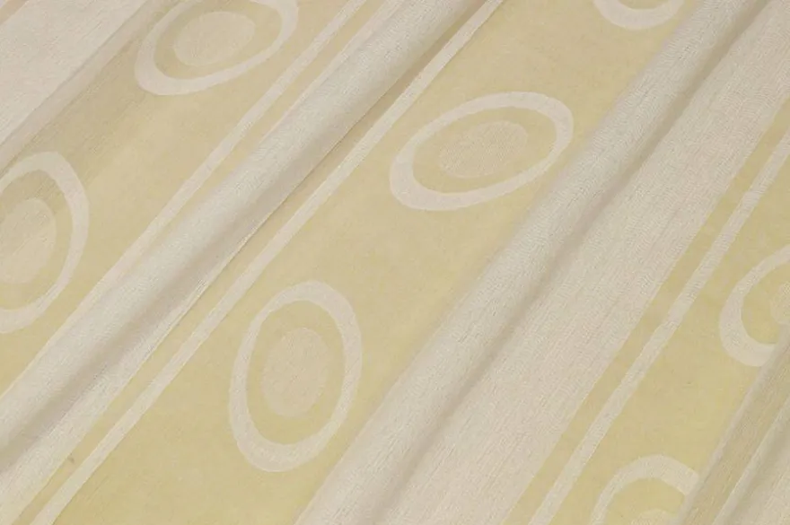 TESSUTO TENDA ORGANZA CERCHIO AVORIO