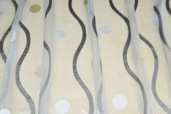 TESSUTO TENDA ORGANZA CON BOLLO ARGENTO ORO