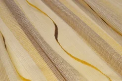 TESSUTO TENDA ORGANZA DISEGNO ONDA OCRA MARRONE