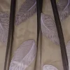 TESSUTO TENDA ORGANZA FANTASIA FOGLIA LILLA