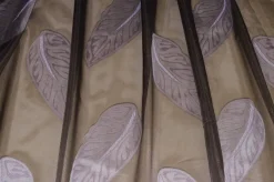 TESSUTO TENDA ORGANZA FANTASIA FOGLIA LILLA
