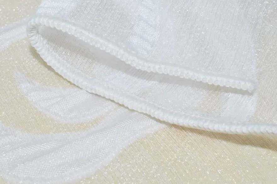TESSUTO TENDA ORGANZA FANTASIA NUVOLA STILIZZATA
