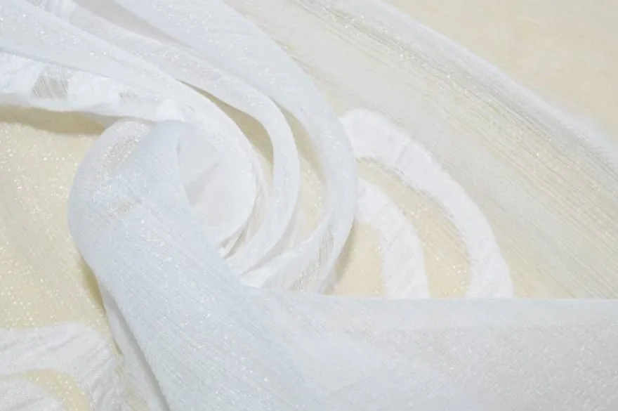 TESSUTO TENDA ORGANZA FANTASIA NUVOLA STILIZZATA