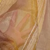 TESSUTO TENDA ORGANZA FASCIATO OCRA