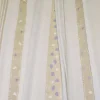 TESSUTO TENDA ORGANZA FASCIATA BIANCA CON INSERTI LILLA