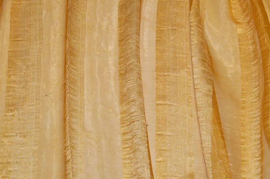 TESSUTO TENDA ORGANZA FASCIATO ORO