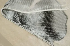 TESSUTO TENDA ORGANZA FIORE GRIGIO KIOTO