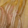 TESSUTO TENDA ORGANZA MISTO LINO RIGATO ORO